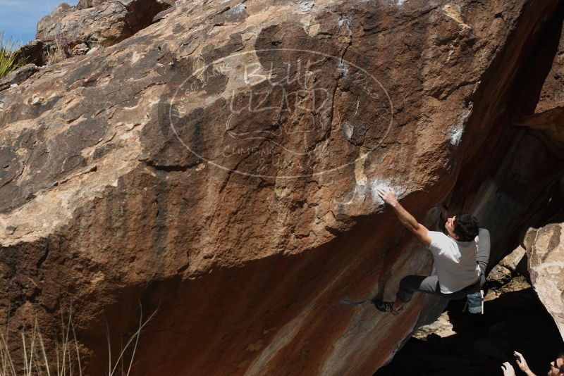 Bouldering in Hueco Tanks on 03/01/2019 with Blue Lizard Climbing and Yoga
Filename: SRM_20190301_1213250.jpg
Aperture: f/5.0
Shutter Speed: 1/250
Body: Canon EOS-1D Mark II
Lens: Canon EF 50mm f/1.8 II