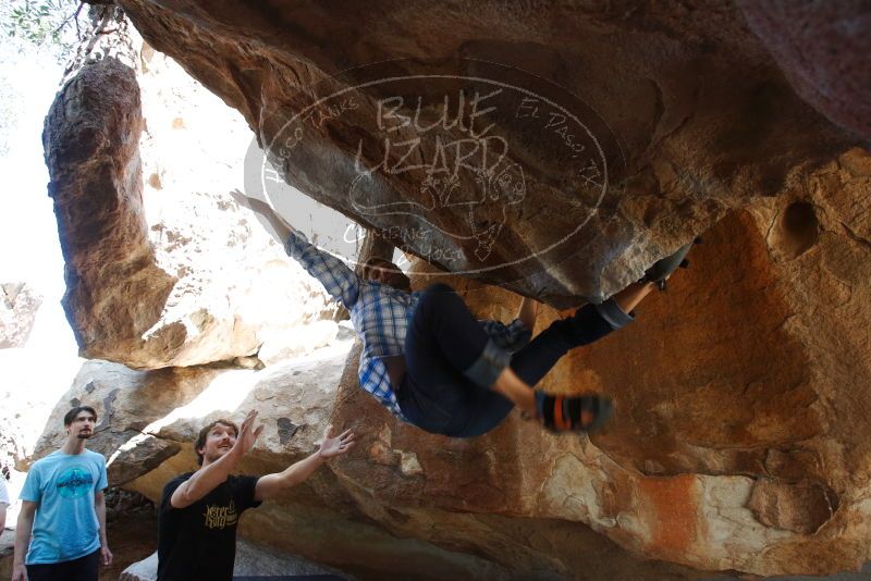 Bouldering in Hueco Tanks on 03/01/2019 with Blue Lizard Climbing and Yoga
Filename: SRM_20190301_1244500.jpg
Aperture: f/5.0
Shutter Speed: 1/250
Body: Canon EOS-1D Mark II
Lens: Canon EF 16-35mm f/2.8 L