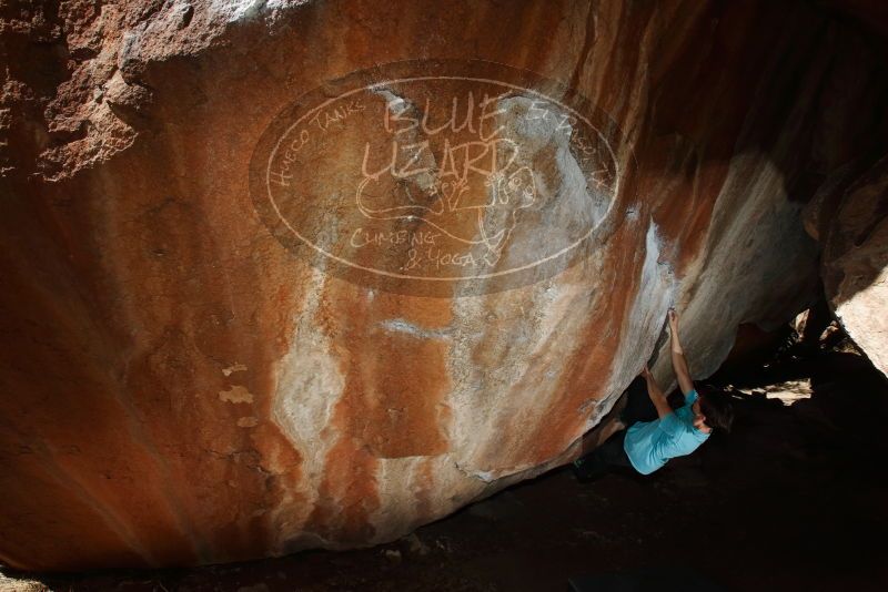 Bouldering in Hueco Tanks on 03/01/2019 with Blue Lizard Climbing and Yoga
Filename: SRM_20190301_1300080.jpg
Aperture: f/8.0
Shutter Speed: 1/250
Body: Canon EOS-1D Mark II
Lens: Canon EF 16-35mm f/2.8 L
