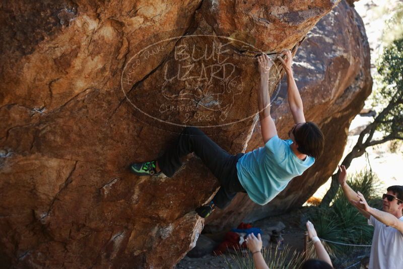 Bouldering in Hueco Tanks on 03/01/2019 with Blue Lizard Climbing and Yoga
Filename: SRM_20190301_1337050.jpg
Aperture: f/2.8
Shutter Speed: 1/640
Body: Canon EOS-1D Mark II
Lens: Canon EF 50mm f/1.8 II