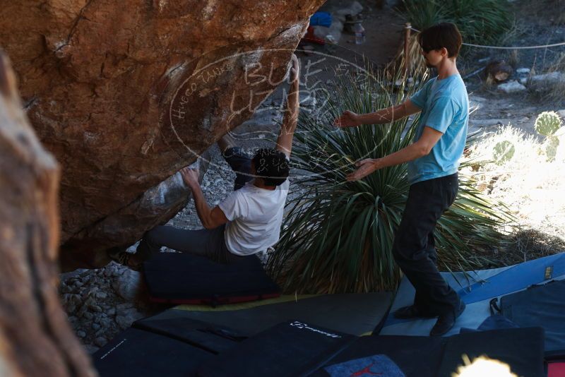 Bouldering in Hueco Tanks on 03/01/2019 with Blue Lizard Climbing and Yoga

Filename: SRM_20190301_1349340.jpg
Aperture: f/3.5
Shutter Speed: 1/200
Body: Canon EOS-1D Mark II
Lens: Canon EF 50mm f/1.8 II