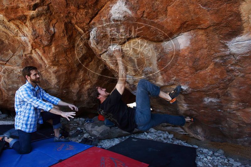 Bouldering in Hueco Tanks on 03/01/2019 with Blue Lizard Climbing and Yoga

Filename: SRM_20190301_1437180.jpg
Aperture: f/4.5
Shutter Speed: 1/250
Body: Canon EOS-1D Mark II
Lens: Canon EF 16-35mm f/2.8 L