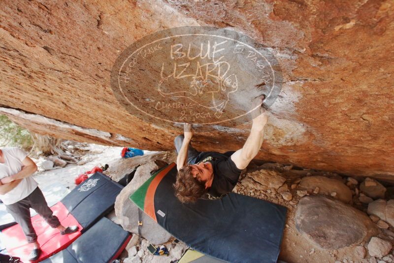 Bouldering in Hueco Tanks on 03/01/2019 with Blue Lizard Climbing and Yoga
Filename: SRM_20190301_1552150.jpg
Aperture: f/5.6
Shutter Speed: 1/250
Body: Canon EOS-1D Mark II
Lens: Canon EF 16-35mm f/2.8 L