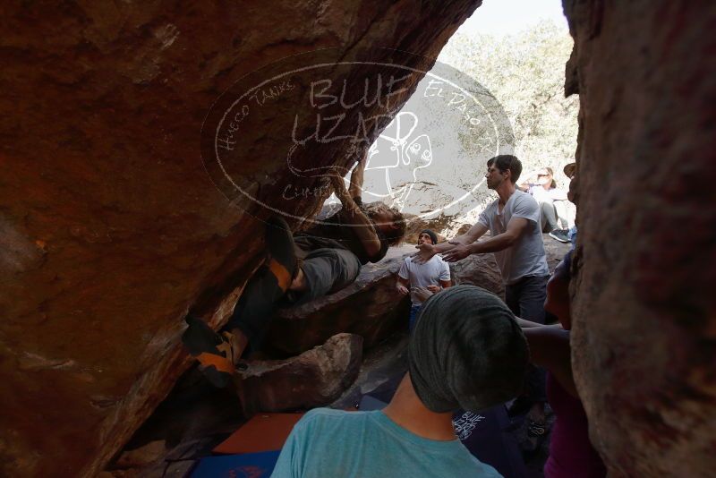 Bouldering in Hueco Tanks on 03/01/2019 with Blue Lizard Climbing and Yoga

Filename: SRM_20190301_1617460.jpg
Aperture: f/5.6
Shutter Speed: 1/500
Body: Canon EOS-1D Mark II
Lens: Canon EF 16-35mm f/2.8 L