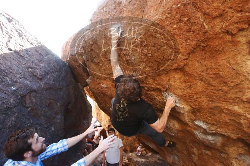 Bouldering in Hueco Tanks on 03/01/2019 with Blue Lizard Climbing and Yoga

Filename: SRM_20190301_1631240.jpg
Aperture: f/5.0
Shutter Speed: 1/250
Body: Canon EOS-1D Mark II
Lens: Canon EF 16-35mm f/2.8 L