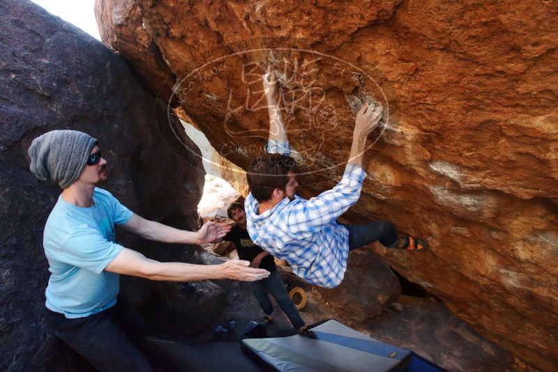 Bouldering in Hueco Tanks on 03/01/2019 with Blue Lizard Climbing and Yoga
Filename: SRM_20190301_1651460.jpg
Aperture: f/5.6
Shutter Speed: 1/200
Body: Canon EOS-1D Mark II
Lens: Canon EF 16-35mm f/2.8 L