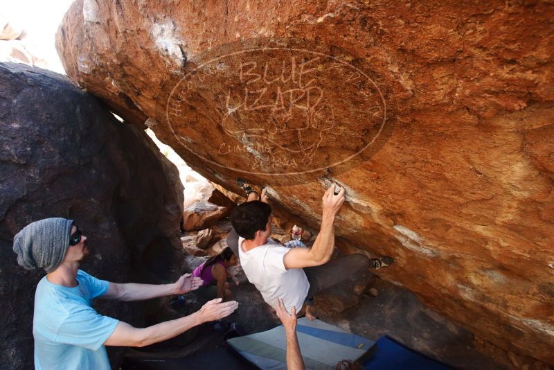 Bouldering in Hueco Tanks on 03/01/2019 with Blue Lizard Climbing and Yoga
Filename: SRM_20190301_1655240.jpg
Aperture: f/5.6
Shutter Speed: 1/250
Body: Canon EOS-1D Mark II
Lens: Canon EF 16-35mm f/2.8 L