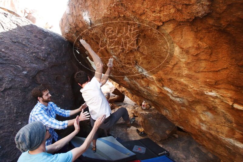 Bouldering in Hueco Tanks on 03/01/2019 with Blue Lizard Climbing and Yoga
Filename: SRM_20190301_1708050.jpg
Aperture: f/5.0
Shutter Speed: 1/320
Body: Canon EOS-1D Mark II
Lens: Canon EF 16-35mm f/2.8 L