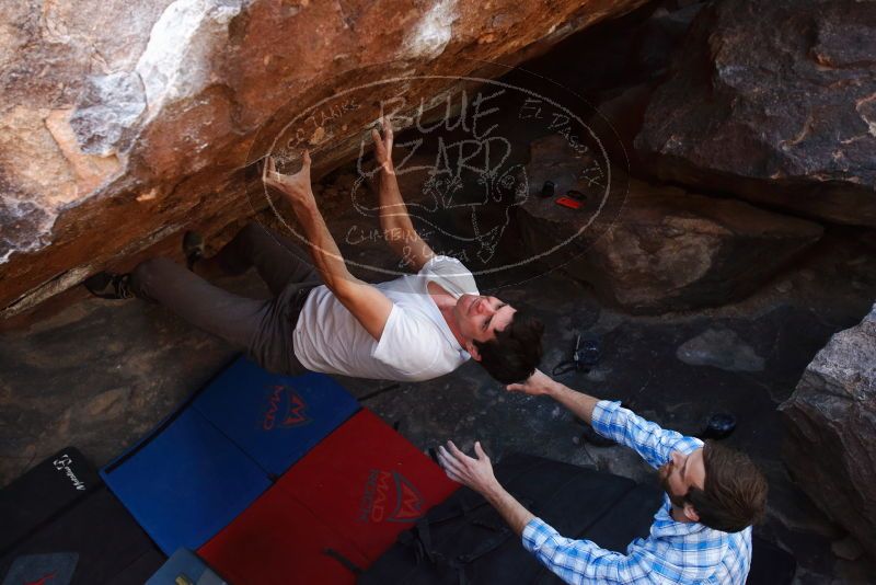 Bouldering in Hueco Tanks on 03/01/2019 with Blue Lizard Climbing and Yoga
Filename: SRM_20190301_1730330.jpg
Aperture: f/5.0
Shutter Speed: 1/320
Body: Canon EOS-1D Mark II
Lens: Canon EF 16-35mm f/2.8 L