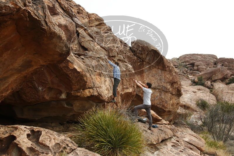 Bouldering in Hueco Tanks on 03/02/2019 with Blue Lizard Climbing and Yoga
Filename: SRM_20190302_1023150.jpg
Aperture: f/5.6
Shutter Speed: 1/500
Body: Canon EOS-1D Mark II
Lens: Canon EF 16-35mm f/2.8 L