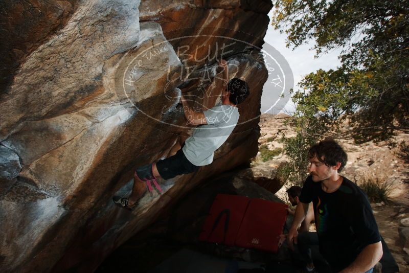 Bouldering in Hueco Tanks on 03/02/2019 with Blue Lizard Climbing and Yoga
Filename: SRM_20190302_1222450.jpg
Aperture: f/8.0
Shutter Speed: 1/250
Body: Canon EOS-1D Mark II
Lens: Canon EF 16-35mm f/2.8 L
