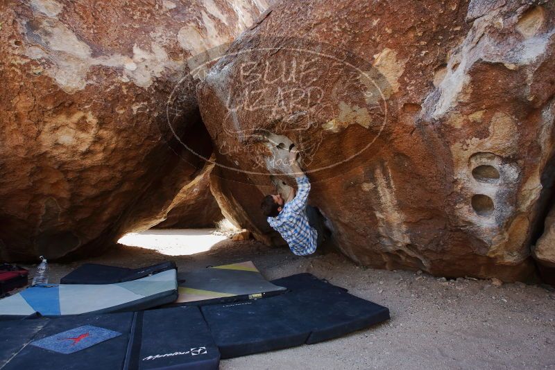 Bouldering in Hueco Tanks on 03/02/2019 with Blue Lizard Climbing and Yoga

Filename: SRM_20190302_1449520.jpg
Aperture: f/5.6
Shutter Speed: 1/250
Body: Canon EOS-1D Mark II
Lens: Canon EF 16-35mm f/2.8 L