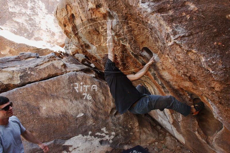 Bouldering in Hueco Tanks on 03/02/2019 with Blue Lizard Climbing and Yoga

Filename: SRM_20190302_1459140.jpg
Aperture: f/5.6
Shutter Speed: 1/250
Body: Canon EOS-1D Mark II
Lens: Canon EF 16-35mm f/2.8 L