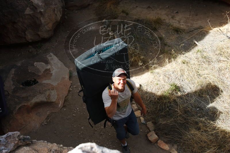 Bouldering in Hueco Tanks on 03/02/2019 with Blue Lizard Climbing and Yoga
Filename: SRM_20190302_1516551.jpg
Aperture: f/5.6
Shutter Speed: 1/250
Body: Canon EOS-1D Mark II
Lens: Canon EF 16-35mm f/2.8 L