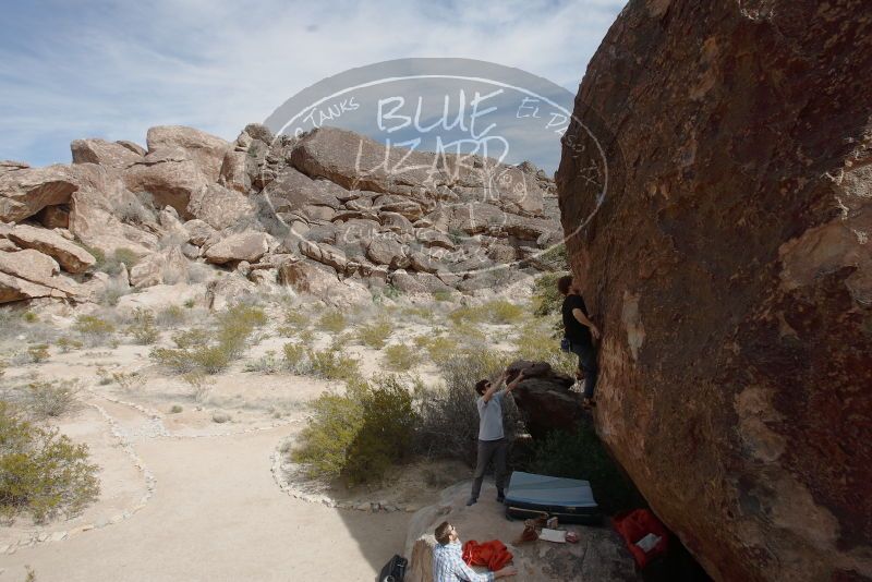 Bouldering in Hueco Tanks on 03/02/2019 with Blue Lizard Climbing and Yoga

Filename: SRM_20190302_1520390.jpg
Aperture: f/5.6
Shutter Speed: 1/250
Body: Canon EOS-1D Mark II
Lens: Canon EF 16-35mm f/2.8 L