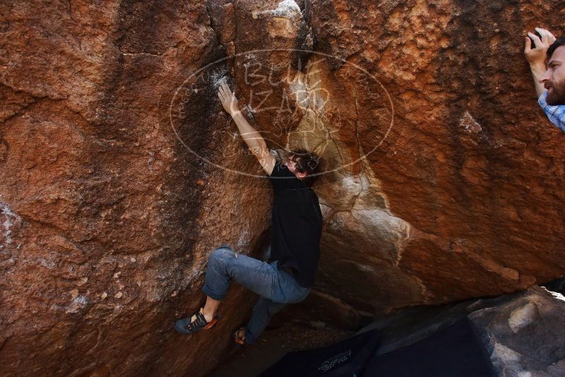 Bouldering in Hueco Tanks on 03/02/2019 with Blue Lizard Climbing and Yoga

Filename: SRM_20190302_1551180.jpg
Aperture: f/5.6
Shutter Speed: 1/250
Body: Canon EOS-1D Mark II
Lens: Canon EF 16-35mm f/2.8 L