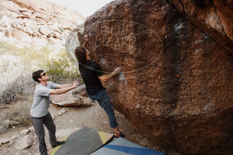 Bouldering in Hueco Tanks on 03/02/2019 with Blue Lizard Climbing and Yoga

Filename: SRM_20190302_1620520.jpg
Aperture: f/5.6
Shutter Speed: 1/250
Body: Canon EOS-1D Mark II
Lens: Canon EF 16-35mm f/2.8 L