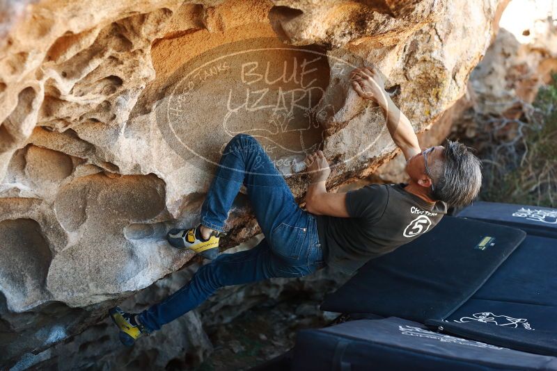 Bouldering in Hueco Tanks on 03/03/2019 with Blue Lizard Climbing and Yoga

Filename: SRM_20190303_1221520.jpg
Aperture: f/3.2
Shutter Speed: 1/500
Body: Canon EOS-1D Mark II
Lens: Canon EF 50mm f/1.8 II