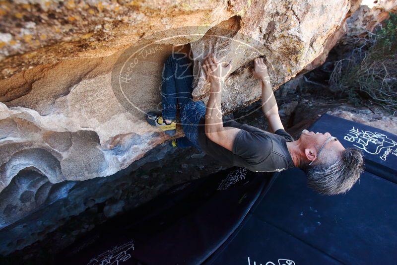 Bouldering in Hueco Tanks on 03/03/2019 with Blue Lizard Climbing and Yoga

Filename: SRM_20190303_1234040.jpg
Aperture: f/5.0
Shutter Speed: 1/500
Body: Canon EOS-1D Mark II
Lens: Canon EF 16-35mm f/2.8 L