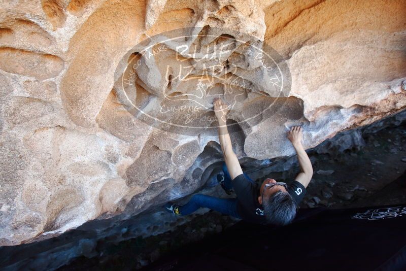 Bouldering in Hueco Tanks on 03/03/2019 with Blue Lizard Climbing and Yoga

Filename: SRM_20190303_1252420.jpg
Aperture: f/5.6
Shutter Speed: 1/250
Body: Canon EOS-1D Mark II
Lens: Canon EF 16-35mm f/2.8 L