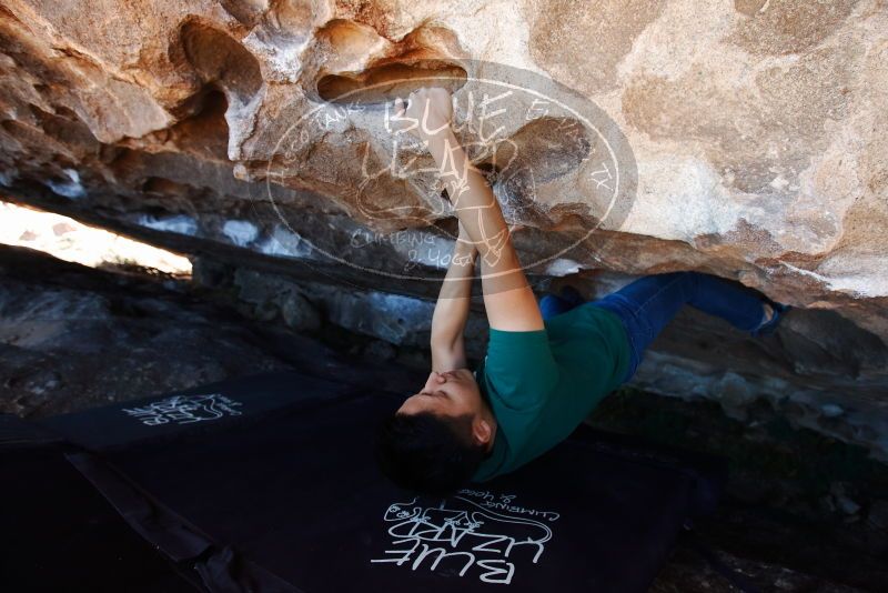 Bouldering in Hueco Tanks on 03/03/2019 with Blue Lizard Climbing and Yoga

Filename: SRM_20190303_1332590.jpg
Aperture: f/4.0
Shutter Speed: 1/250
Body: Canon EOS-1D Mark II
Lens: Canon EF 16-35mm f/2.8 L