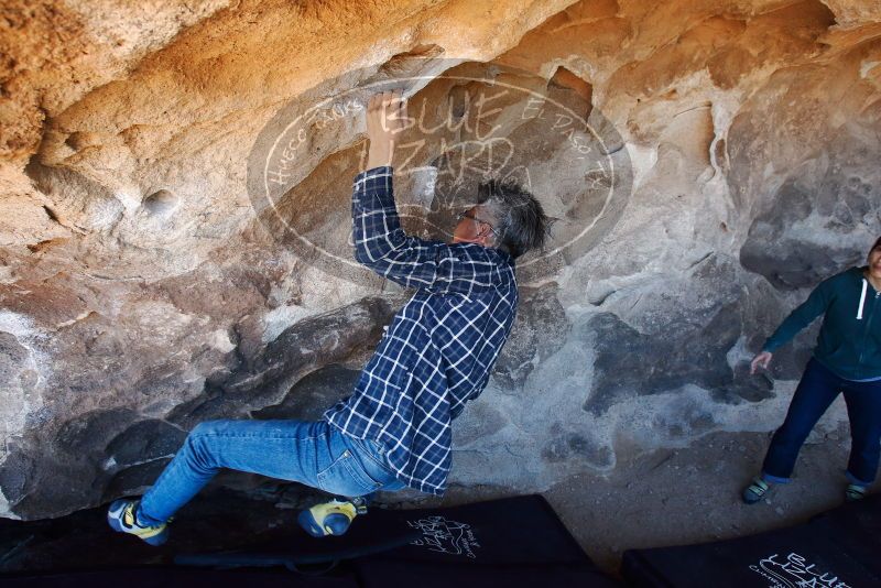 Bouldering in Hueco Tanks on 03/03/2019 with Blue Lizard Climbing and Yoga

Filename: SRM_20190303_1452250.jpg
Aperture: f/5.6
Shutter Speed: 1/250
Body: Canon EOS-1D Mark II
Lens: Canon EF 16-35mm f/2.8 L