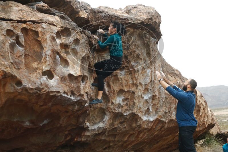 Bouldering in Hueco Tanks on 03/08/2019 with Blue Lizard Climbing and Yoga
Filename: SRM_20190308_1255440.jpg
Aperture: f/3.5
Shutter Speed: 1/400
Body: Canon EOS-1D Mark II
Lens: Canon EF 50mm f/1.8 II