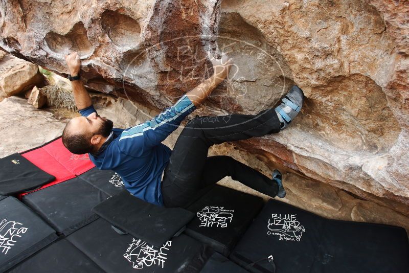 Bouldering in Hueco Tanks on 03/08/2019 with Blue Lizard Climbing and Yoga
Filename: SRM_20190308_1320520.jpg
Aperture: f/5.6
Shutter Speed: 1/200
Body: Canon EOS-1D Mark II
Lens: Canon EF 16-35mm f/2.8 L