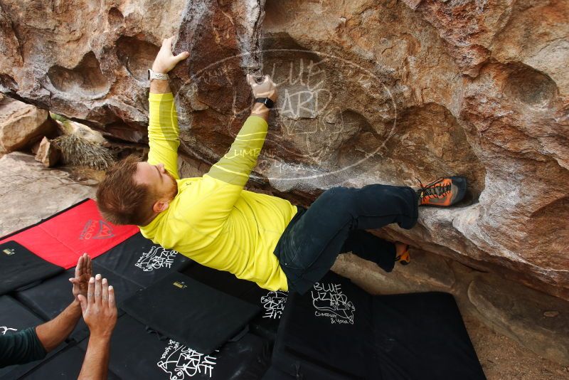 Bouldering in Hueco Tanks on 03/08/2019 with Blue Lizard Climbing and Yoga
Filename: SRM_20190308_1342390.jpg
Aperture: f/5.6
Shutter Speed: 1/320
Body: Canon EOS-1D Mark II
Lens: Canon EF 16-35mm f/2.8 L