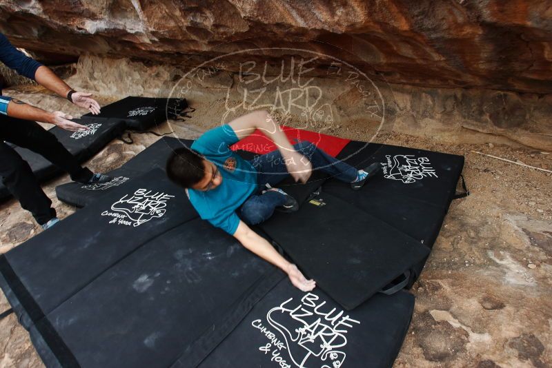 Bouldering in Hueco Tanks on 03/08/2019 with Blue Lizard Climbing and Yoga
Filename: SRM_20190308_1346420.jpg
Aperture: f/5.6
Shutter Speed: 1/250
Body: Canon EOS-1D Mark II
Lens: Canon EF 16-35mm f/2.8 L
