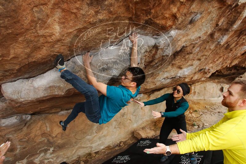 Bouldering in Hueco Tanks on 03/08/2019 with Blue Lizard Climbing and Yoga
Filename: SRM_20190308_1425550.jpg
Aperture: f/4.5
Shutter Speed: 1/400
Body: Canon EOS-1D Mark II
Lens: Canon EF 16-35mm f/2.8 L