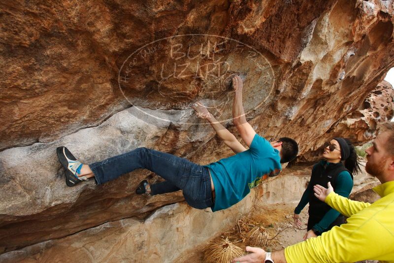 Bouldering in Hueco Tanks on 03/08/2019 with Blue Lizard Climbing and Yoga
Filename: SRM_20190308_1426450.jpg
Aperture: f/5.6
Shutter Speed: 1/250
Body: Canon EOS-1D Mark II
Lens: Canon EF 16-35mm f/2.8 L
