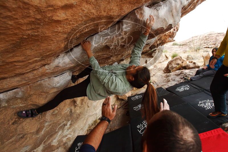Bouldering in Hueco Tanks on 03/08/2019 with Blue Lizard Climbing and Yoga
Filename: SRM_20190308_1433240.jpg
Aperture: f/5.6
Shutter Speed: 1/250
Body: Canon EOS-1D Mark II
Lens: Canon EF 16-35mm f/2.8 L