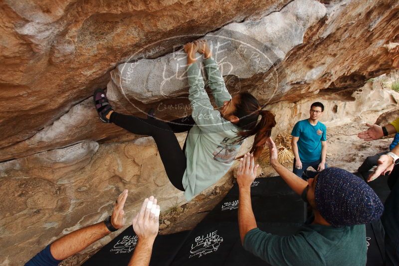 Bouldering in Hueco Tanks on 03/08/2019 with Blue Lizard Climbing and Yoga
Filename: SRM_20190308_1433450.jpg
Aperture: f/5.6
Shutter Speed: 1/250
Body: Canon EOS-1D Mark II
Lens: Canon EF 16-35mm f/2.8 L