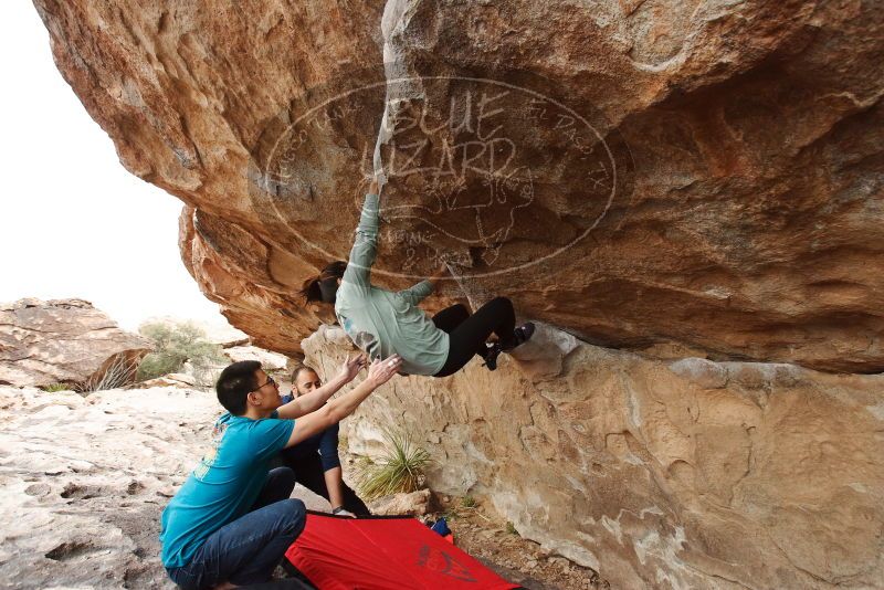 Bouldering in Hueco Tanks on 03/08/2019 with Blue Lizard Climbing and Yoga
Filename: SRM_20190308_1459200.jpg
Aperture: f/5.0
Shutter Speed: 1/250
Body: Canon EOS-1D Mark II
Lens: Canon EF 16-35mm f/2.8 L