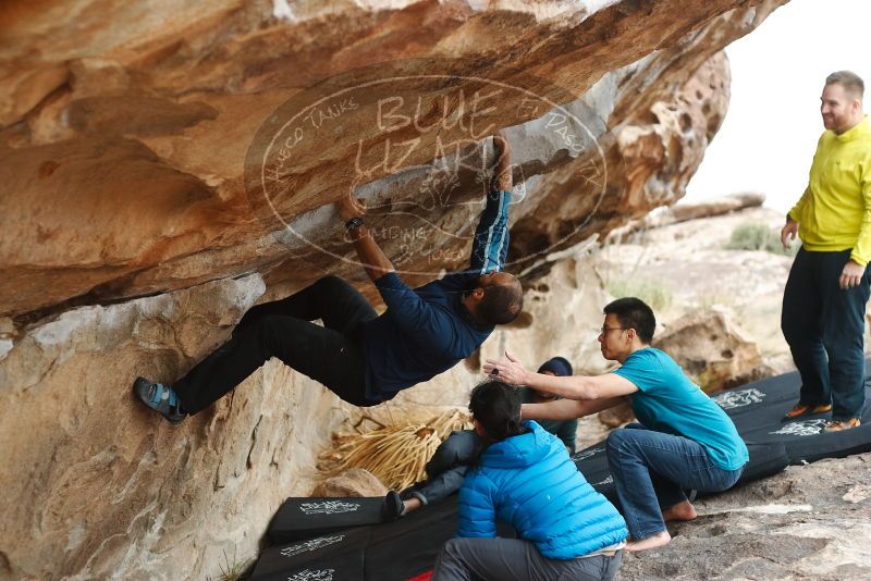 Bouldering in Hueco Tanks on 03/08/2019 with Blue Lizard Climbing and Yoga
Filename: SRM_20190308_1505440.jpg
Aperture: f/2.8
Shutter Speed: 1/400
Body: Canon EOS-1D Mark II
Lens: Canon EF 50mm f/1.8 II