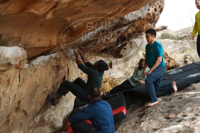 Bouldering in Hueco Tanks on 03/08/2019 with Blue Lizard Climbing and Yoga
Filename: SRM_20190308_1515490.jpg
Aperture: f/2.8
Shutter Speed: 1/400
Body: Canon EOS-1D Mark II
Lens: Canon EF 50mm f/1.8 II