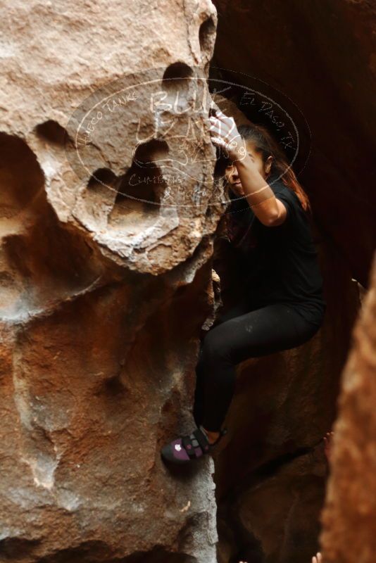 Bouldering in Hueco Tanks on 03/08/2019 with Blue Lizard Climbing and Yoga
Filename: SRM_20190308_1651140.jpg
Aperture: f/2.5
Shutter Speed: 1/100
Body: Canon EOS-1D Mark II
Lens: Canon EF 50mm f/1.8 II
