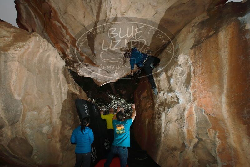 Bouldering in Hueco Tanks on 03/08/2019 with Blue Lizard Climbing and Yoga
Filename: SRM_20190308_1719160.jpg
Aperture: f/5.6
Shutter Speed: 1/250
Body: Canon EOS-1D Mark II
Lens: Canon EF 16-35mm f/2.8 L