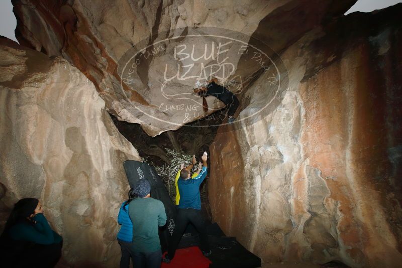 Bouldering in Hueco Tanks on 03/08/2019 with Blue Lizard Climbing and Yoga
Filename: SRM_20190308_1725020.jpg
Aperture: f/5.6
Shutter Speed: 1/250
Body: Canon EOS-1D Mark II
Lens: Canon EF 16-35mm f/2.8 L