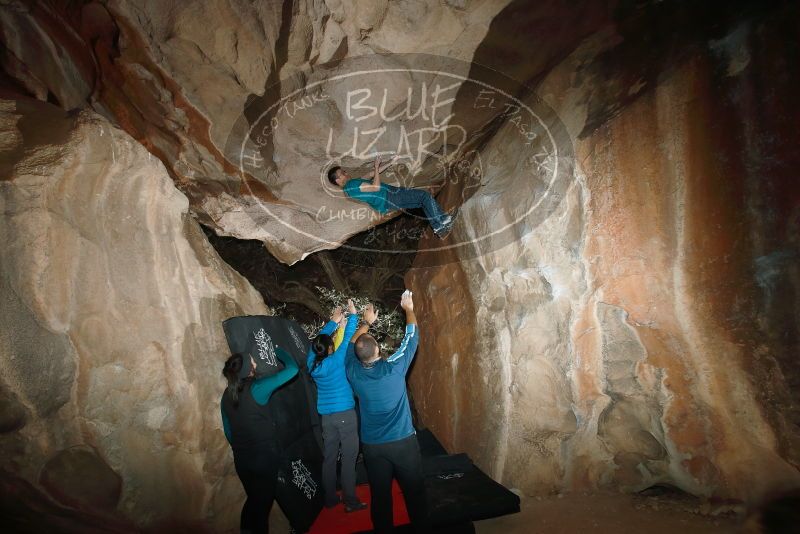 Bouldering in Hueco Tanks on 03/08/2019 with Blue Lizard Climbing and Yoga
Filename: SRM_20190308_1738330.jpg
Aperture: f/5.6
Shutter Speed: 1/250
Body: Canon EOS-1D Mark II
Lens: Canon EF 16-35mm f/2.8 L