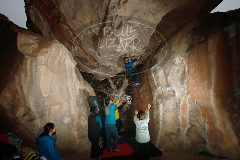 Bouldering in Hueco Tanks on 03/08/2019 with Blue Lizard Climbing and Yoga
Filename: SRM_20190308_1743180.jpg
Aperture: f/5.6
Shutter Speed: 1/250
Body: Canon EOS-1D Mark II
Lens: Canon EF 16-35mm f/2.8 L