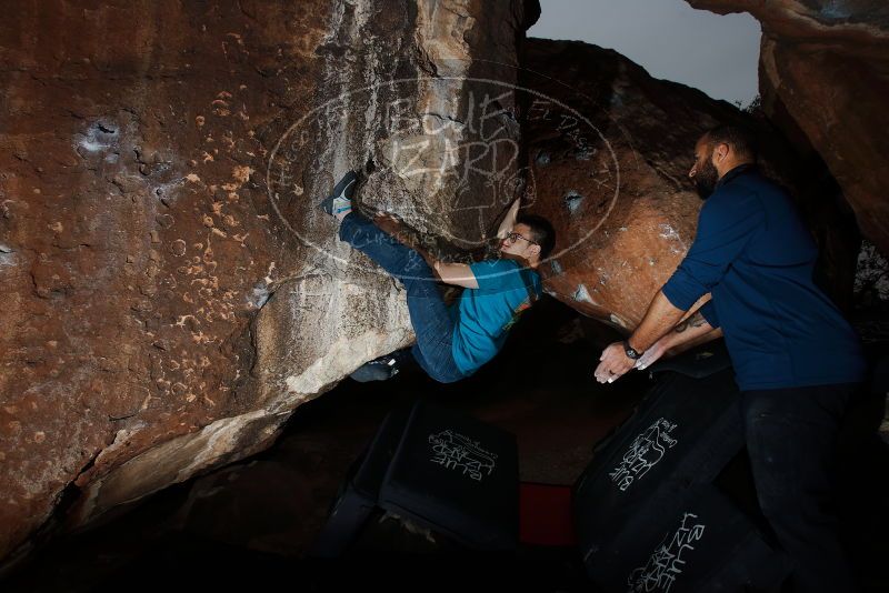 Bouldering in Hueco Tanks on 03/08/2019 with Blue Lizard Climbing and Yoga
Filename: SRM_20190308_1749440.jpg
Aperture: f/5.6
Shutter Speed: 1/250
Body: Canon EOS-1D Mark II
Lens: Canon EF 16-35mm f/2.8 L