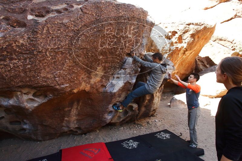 Bouldering in Hueco Tanks on 03/09/2019 with Blue Lizard Climbing and Yoga

Filename: SRM_20190309_1059140.jpg
Aperture: f/5.6
Shutter Speed: 1/320
Body: Canon EOS-1D Mark II
Lens: Canon EF 16-35mm f/2.8 L