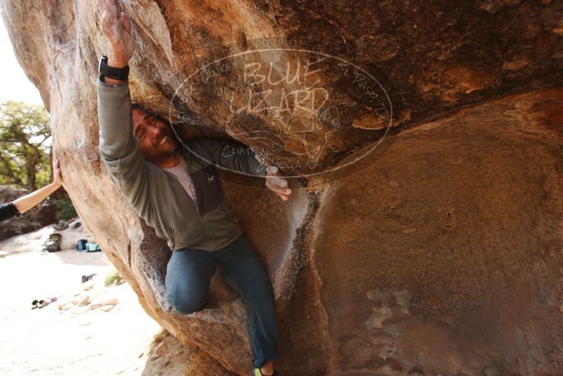 Bouldering in Hueco Tanks on 03/09/2019 with Blue Lizard Climbing and Yoga
Filename: SRM_20190309_1220380.jpg
Aperture: f/5.6
Shutter Speed: 1/400
Body: Canon EOS-1D Mark II
Lens: Canon EF 16-35mm f/2.8 L