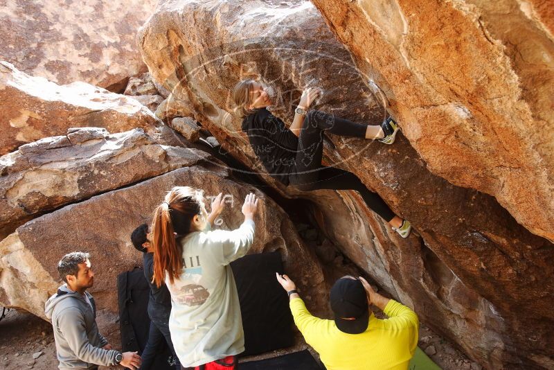 Bouldering in Hueco Tanks on 03/09/2019 with Blue Lizard Climbing and Yoga

Filename: SRM_20190309_1230420.jpg
Aperture: f/5.6
Shutter Speed: 1/160
Body: Canon EOS-1D Mark II
Lens: Canon EF 16-35mm f/2.8 L