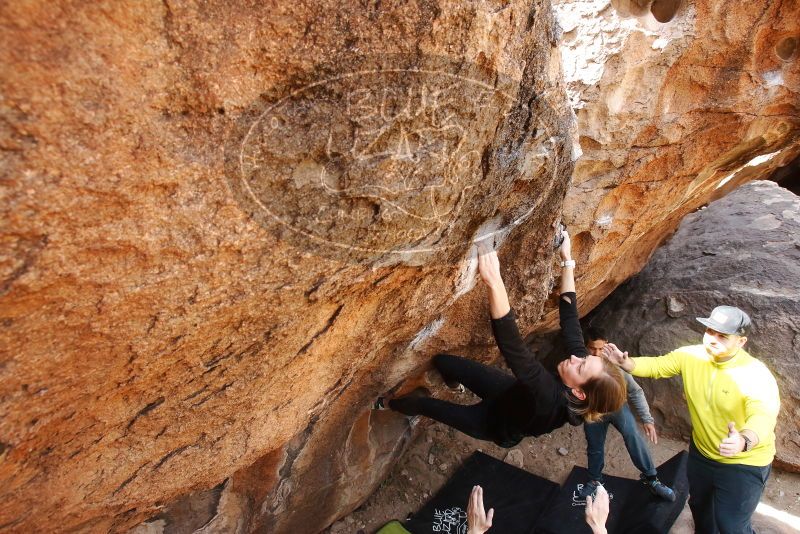Bouldering in Hueco Tanks on 03/09/2019 with Blue Lizard Climbing and Yoga
Filename: SRM_20190309_1254150.jpg
Aperture: f/5.6
Shutter Speed: 1/200
Body: Canon EOS-1D Mark II
Lens: Canon EF 16-35mm f/2.8 L