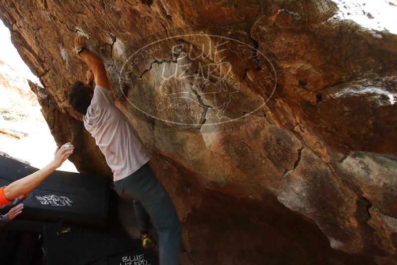Bouldering in Hueco Tanks on 03/09/2019 with Blue Lizard Climbing and Yoga
Filename: SRM_20190309_1348100.jpg
Aperture: f/5.6
Shutter Speed: 1/160
Body: Canon EOS-1D Mark II
Lens: Canon EF 16-35mm f/2.8 L