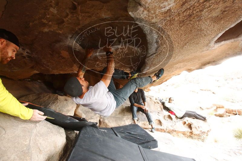 Bouldering in Hueco Tanks on 03/09/2019 with Blue Lizard Climbing and Yoga
Filename: SRM_20190309_1521360.jpg
Aperture: f/4.5
Shutter Speed: 1/250
Body: Canon EOS-1D Mark II
Lens: Canon EF 16-35mm f/2.8 L