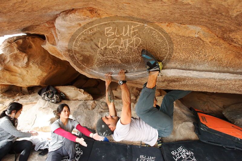 Bouldering in Hueco Tanks on 03/09/2019 with Blue Lizard Climbing and Yoga

Filename: SRM_20190309_1537440.jpg
Aperture: f/5.6
Shutter Speed: 1/250
Body: Canon EOS-1D Mark II
Lens: Canon EF 16-35mm f/2.8 L